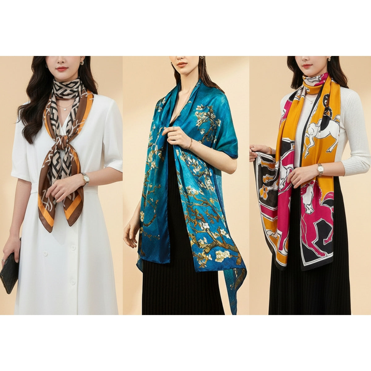 Bundle Offer - 2 (3 Silk Scarves)
